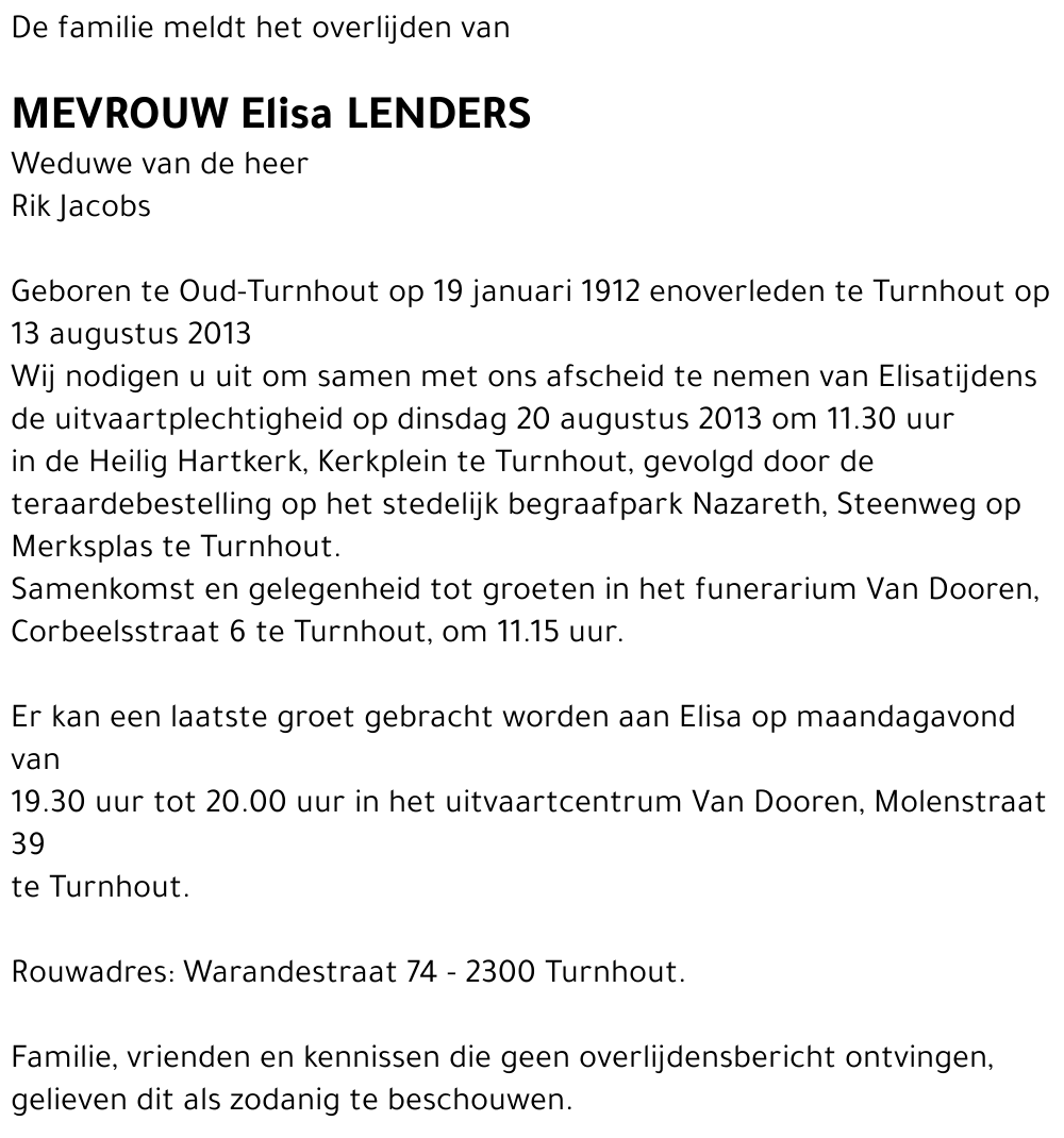 Elisa Lenders