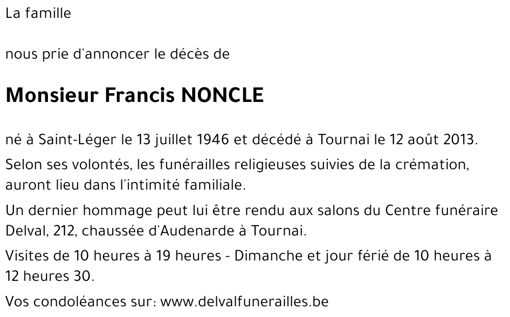 Francis NONCLE