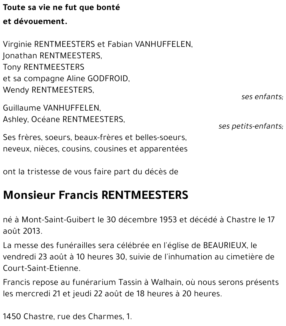 Francis RENTMEESTERS