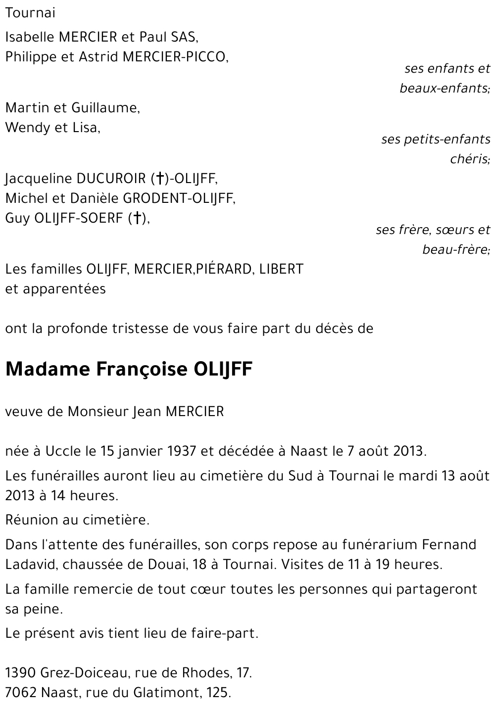 Françoise OLIJFF