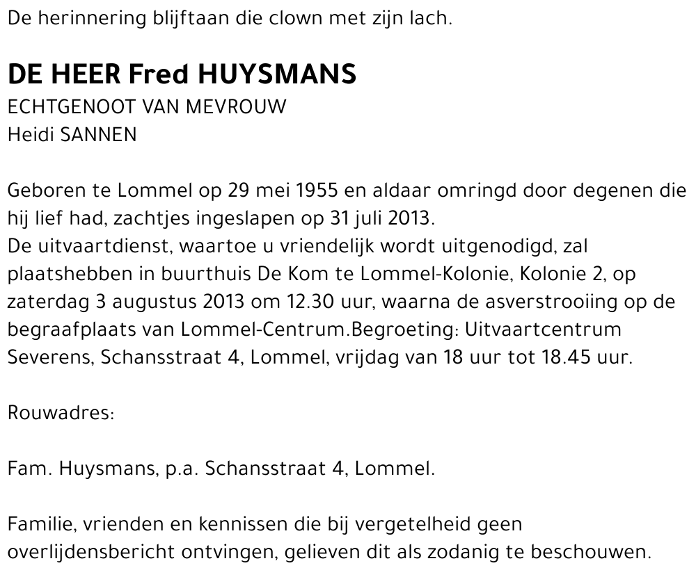 Fred Huysmans