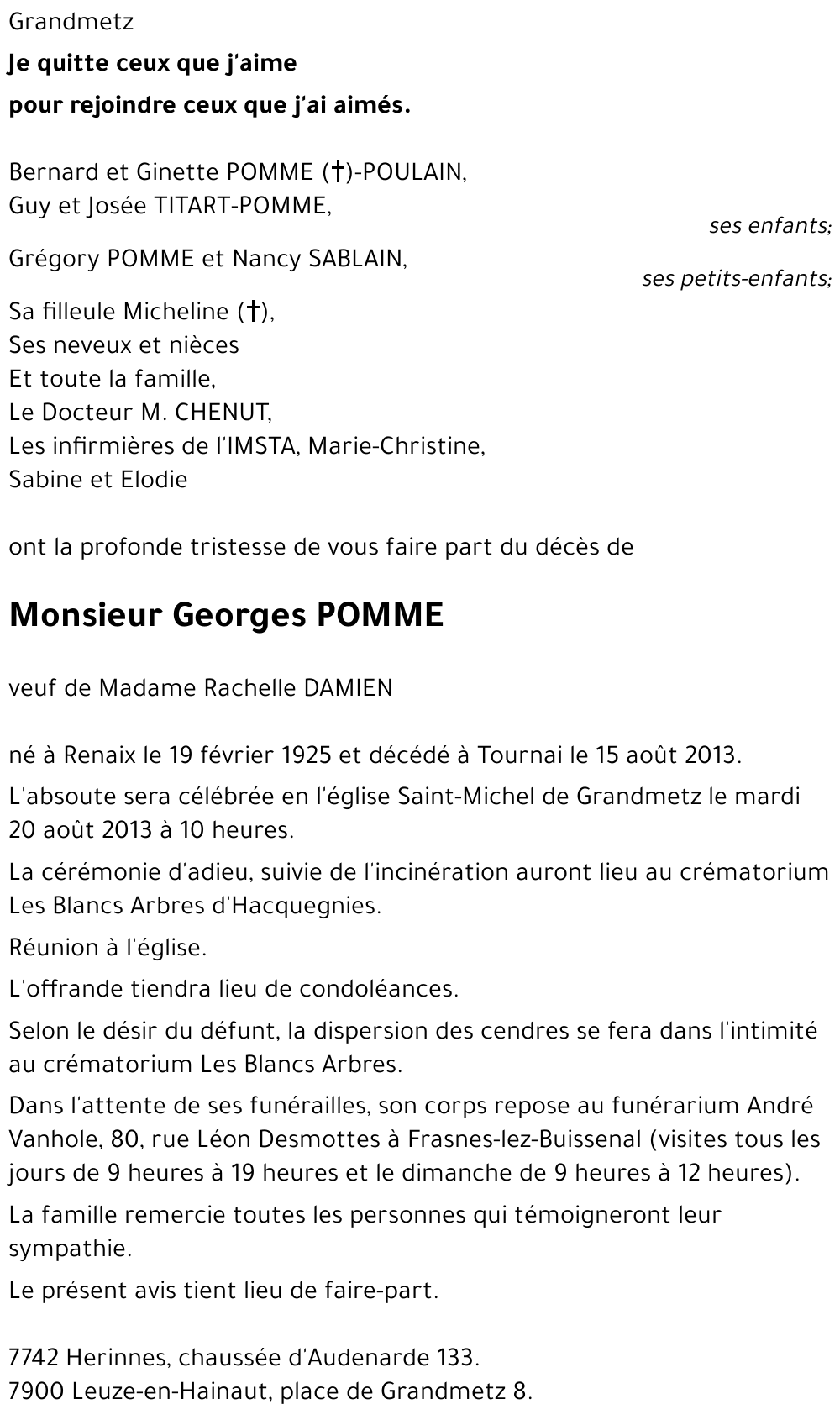 Georges POMME