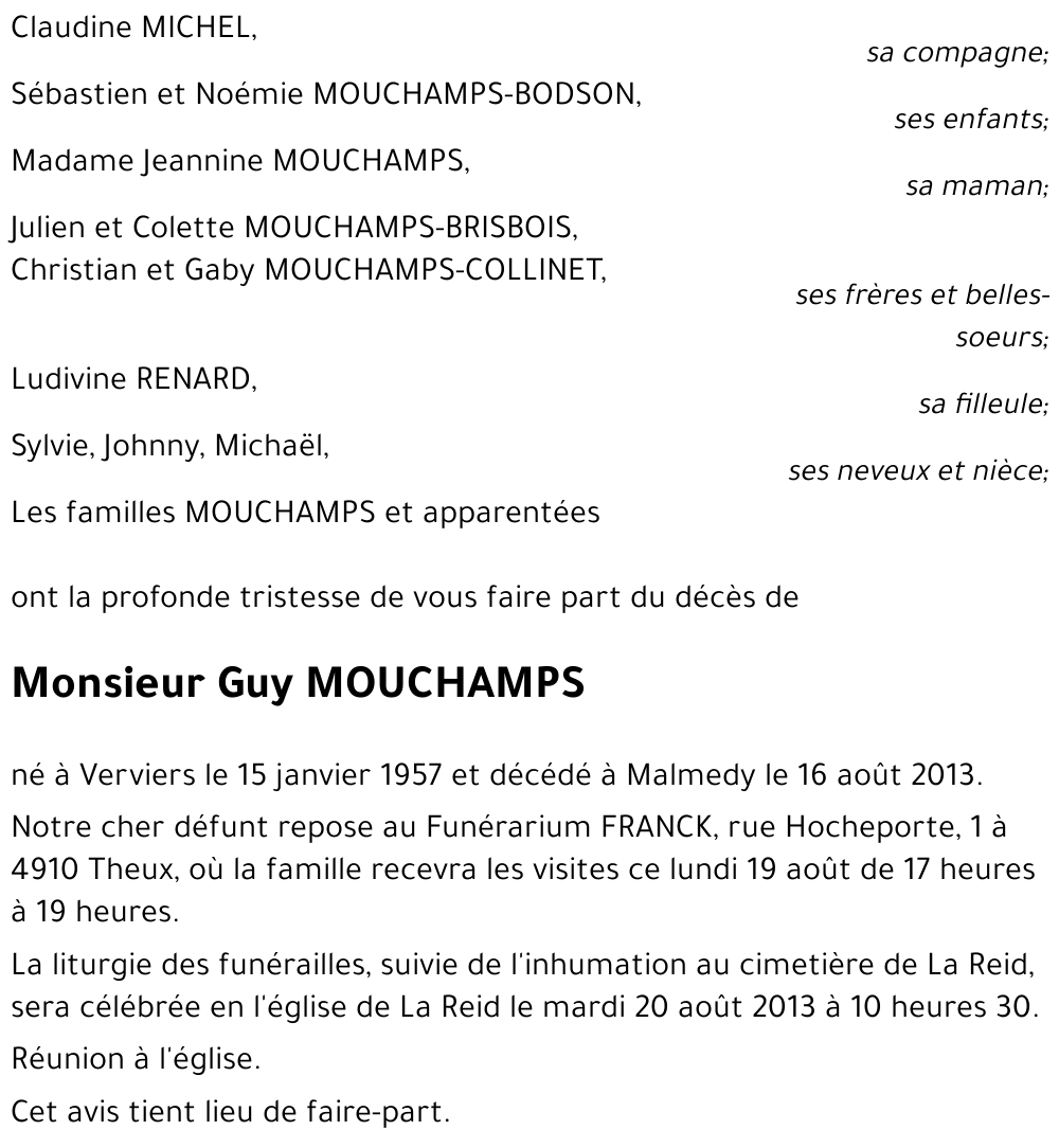 Guy Mouchamps