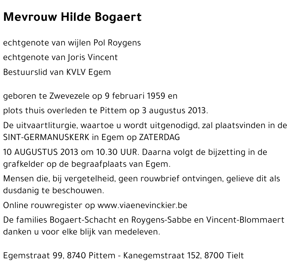 Hilde Bogaert