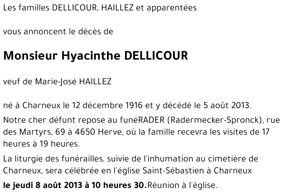 Hyacinthe DELLICOUR