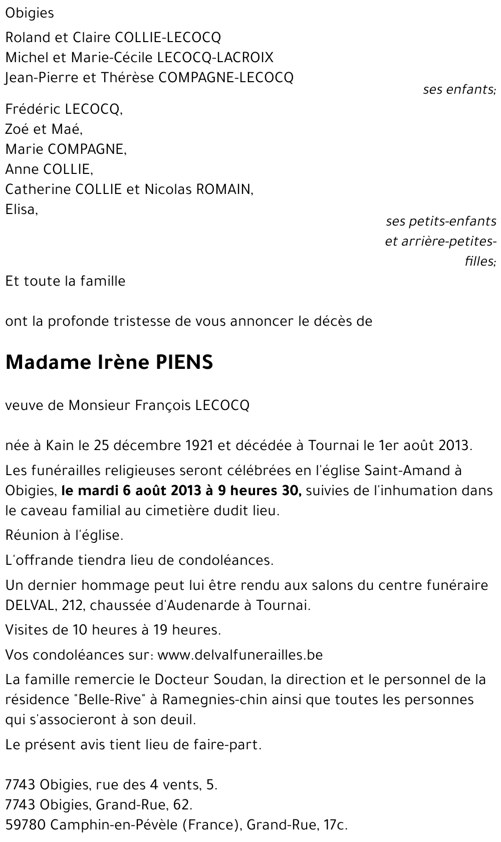 Irène PIENS