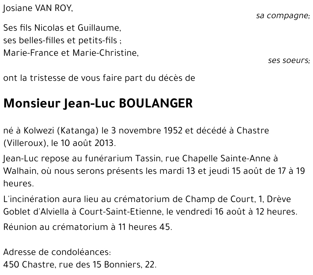 Jean-Luc BOULANGER