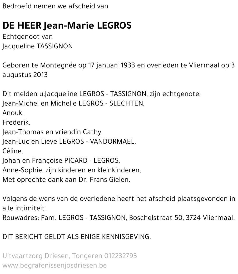 Jean-Marie Legros