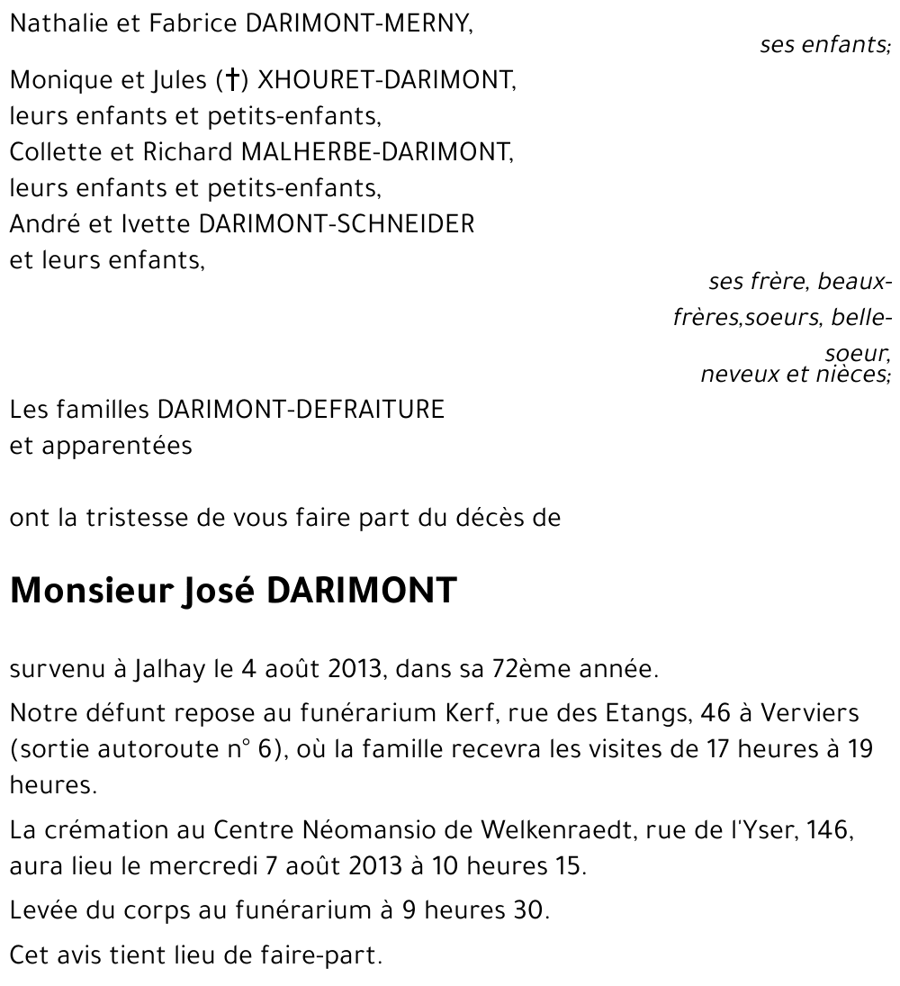 José DARIMONT