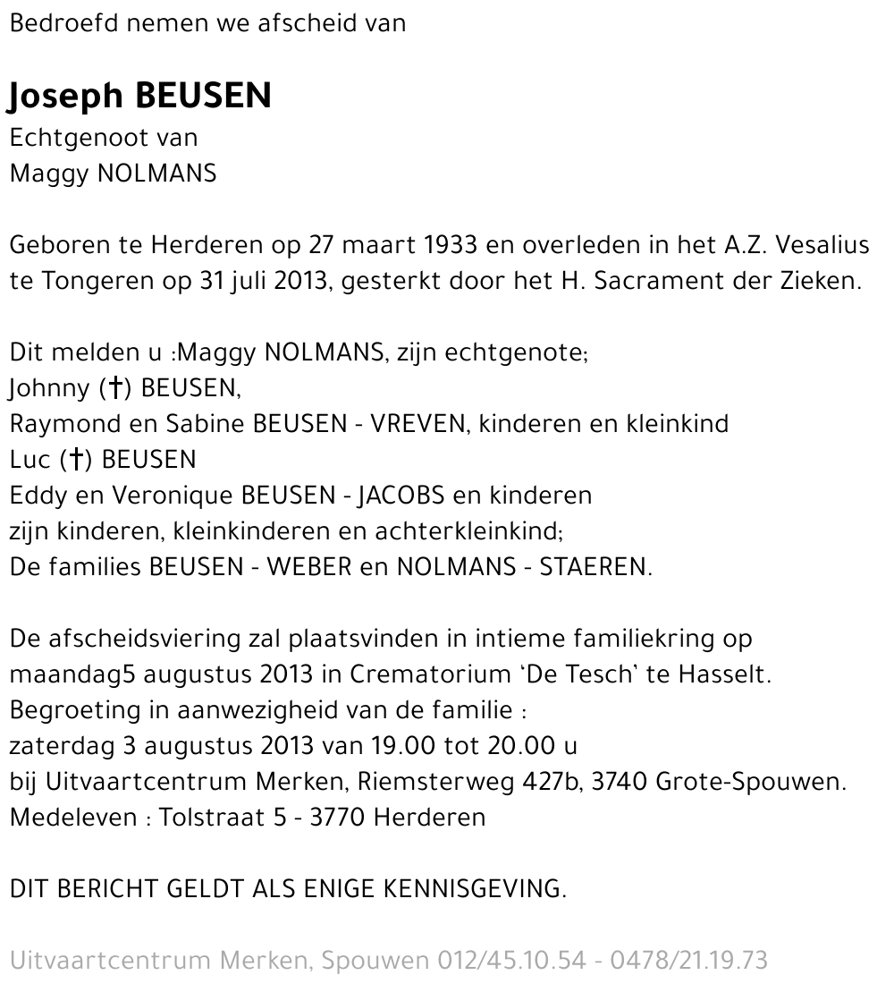 Joseph BEUSEN