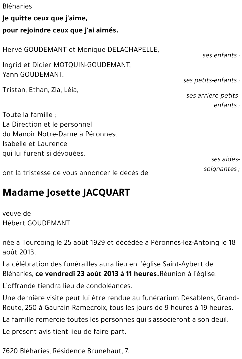 Josette JACQUART