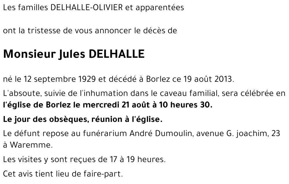 Jules DELHALLE