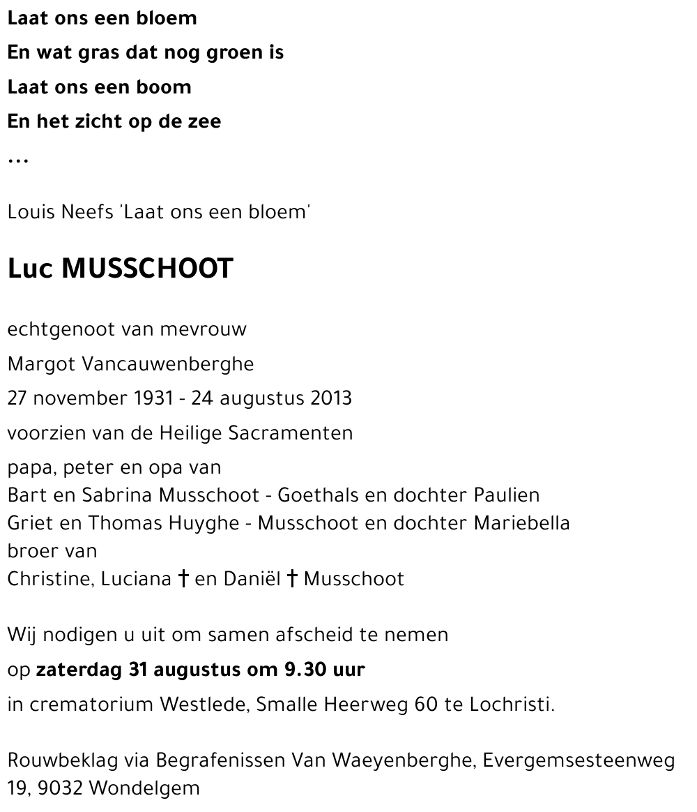 Luc MUSSCHOOT