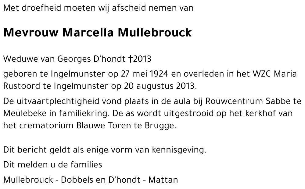 Marcella Mullebrouck
