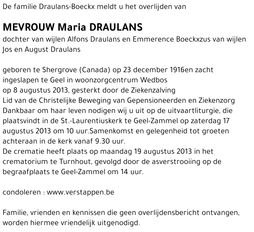 Maria Draulans