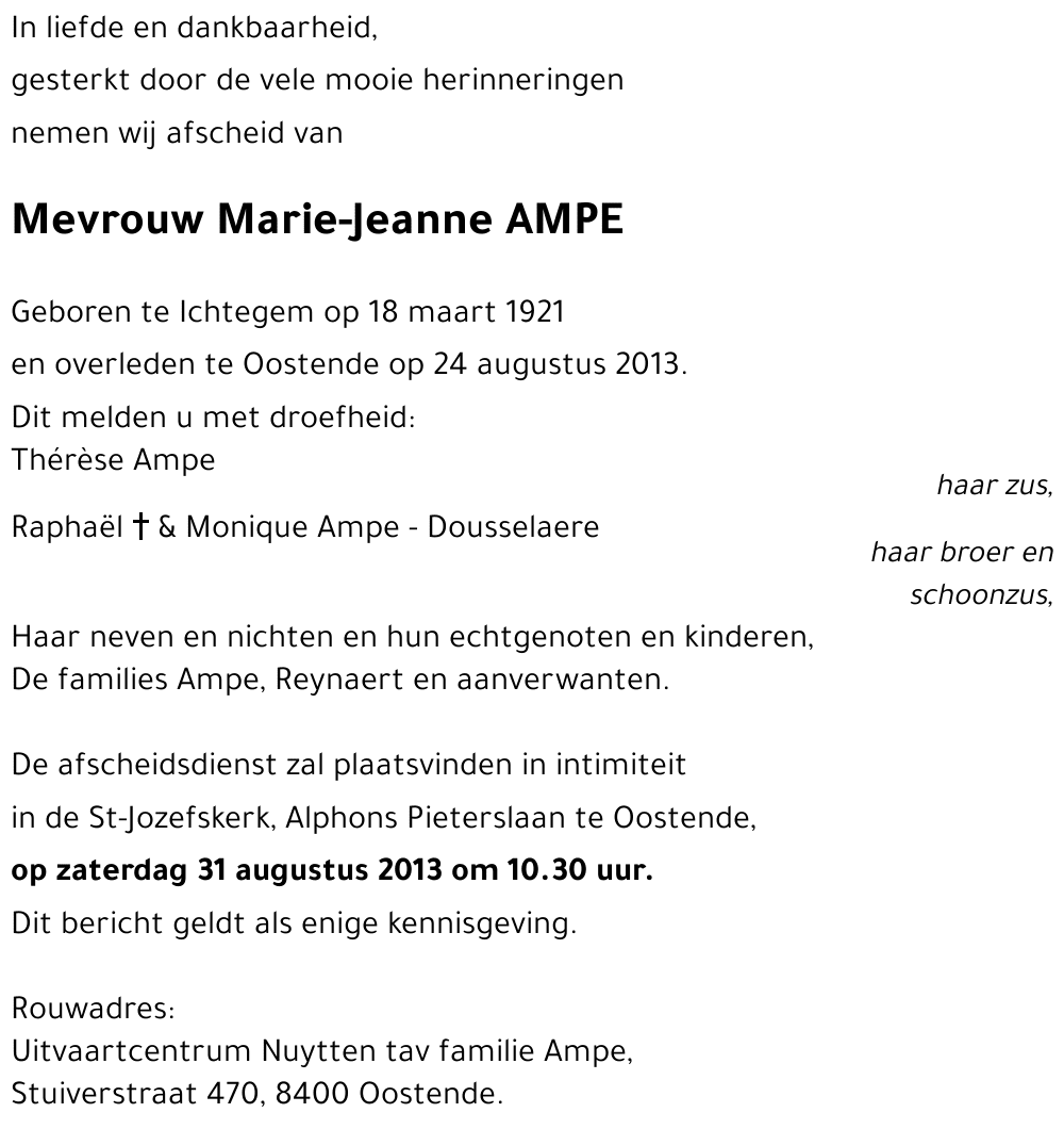 Marie-Jeanne AMPE