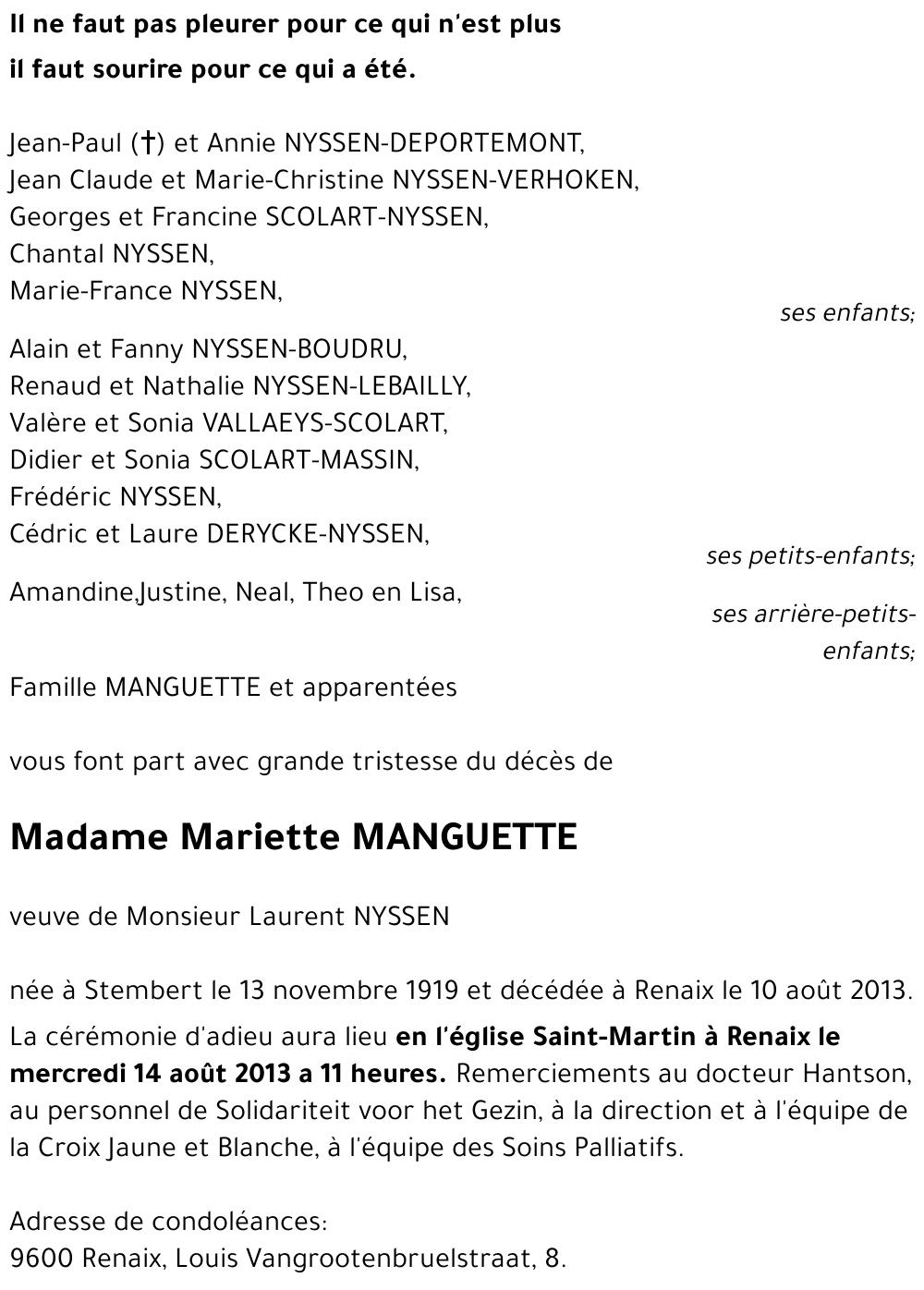 Mariette MANGUETTE