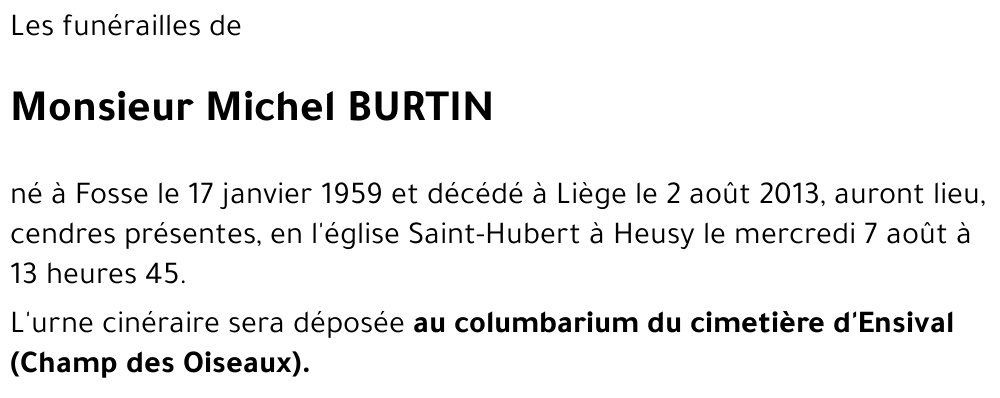 Michel BURTIN