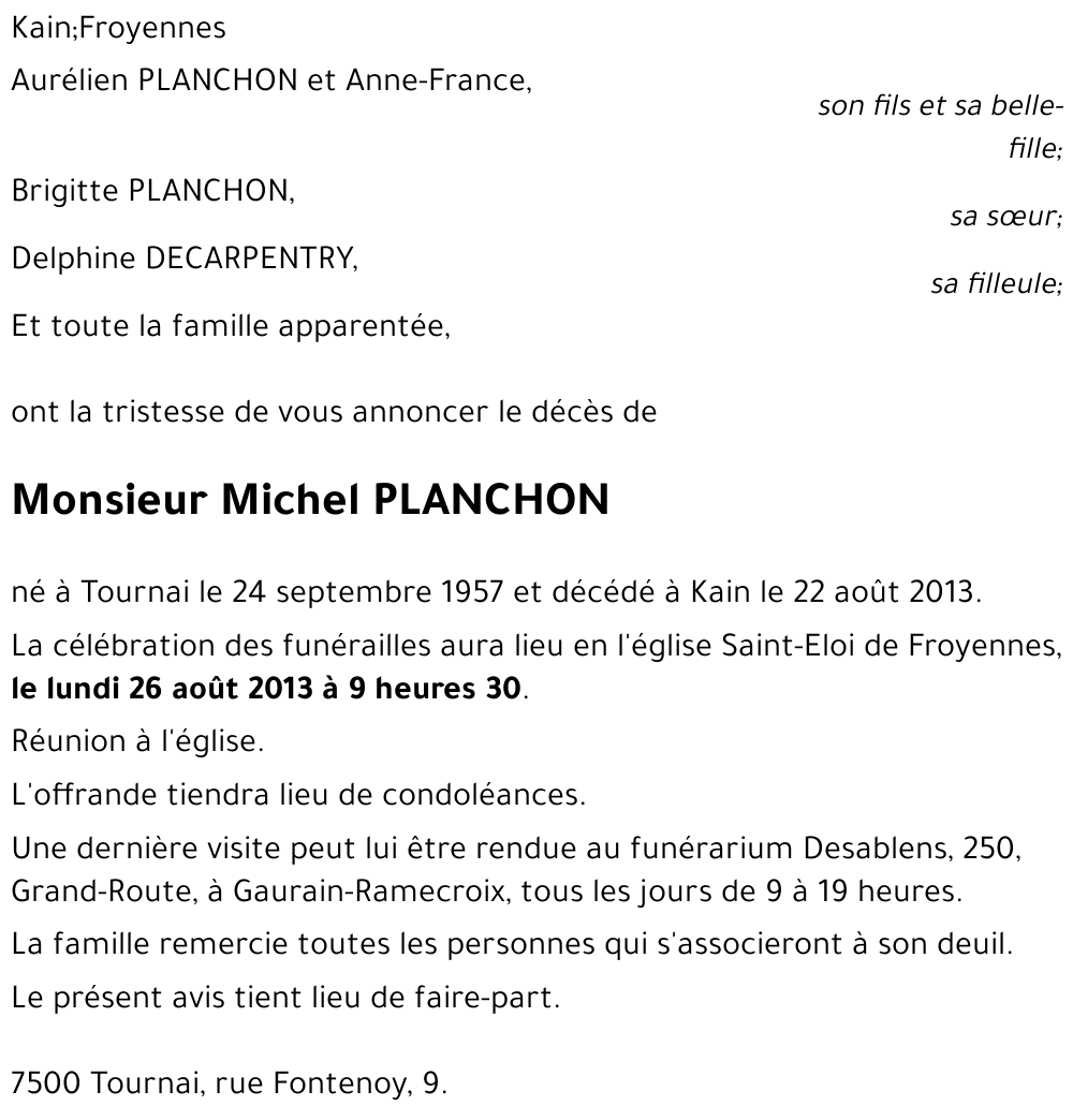 Michel PLANCHON