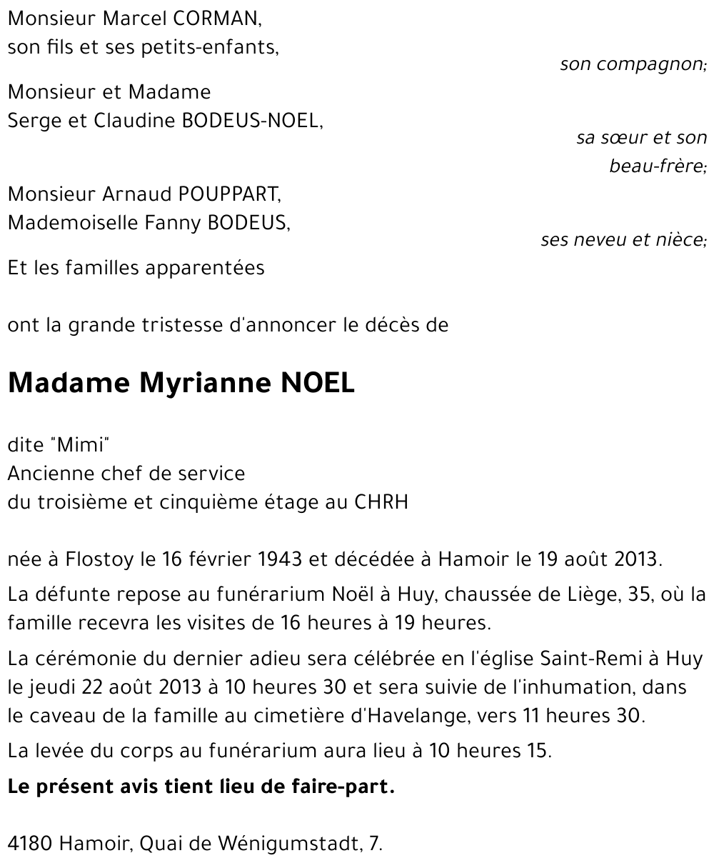 Myrianne NOEL