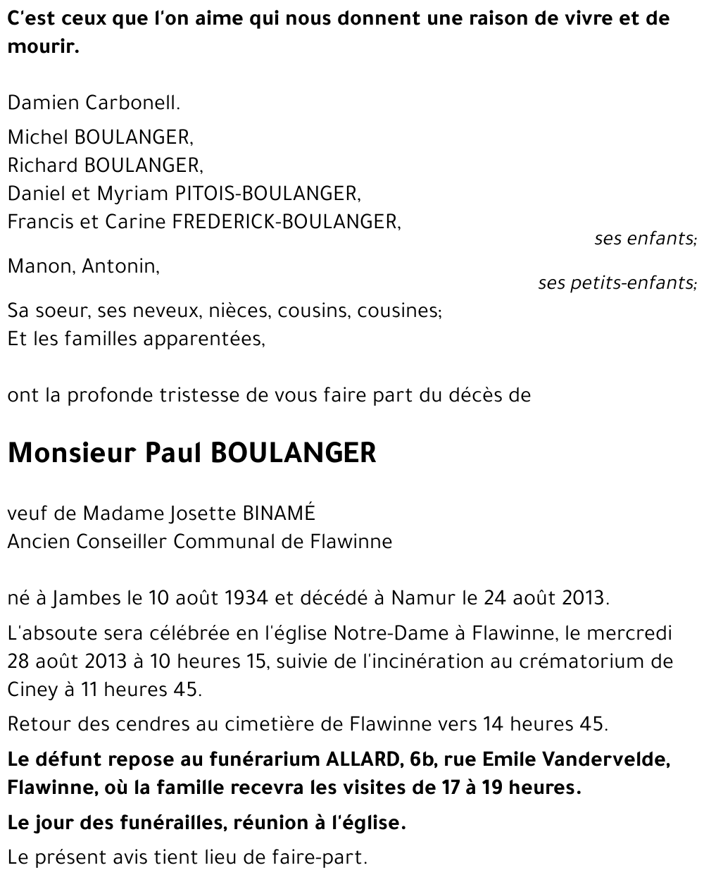 Paul BOULANGER