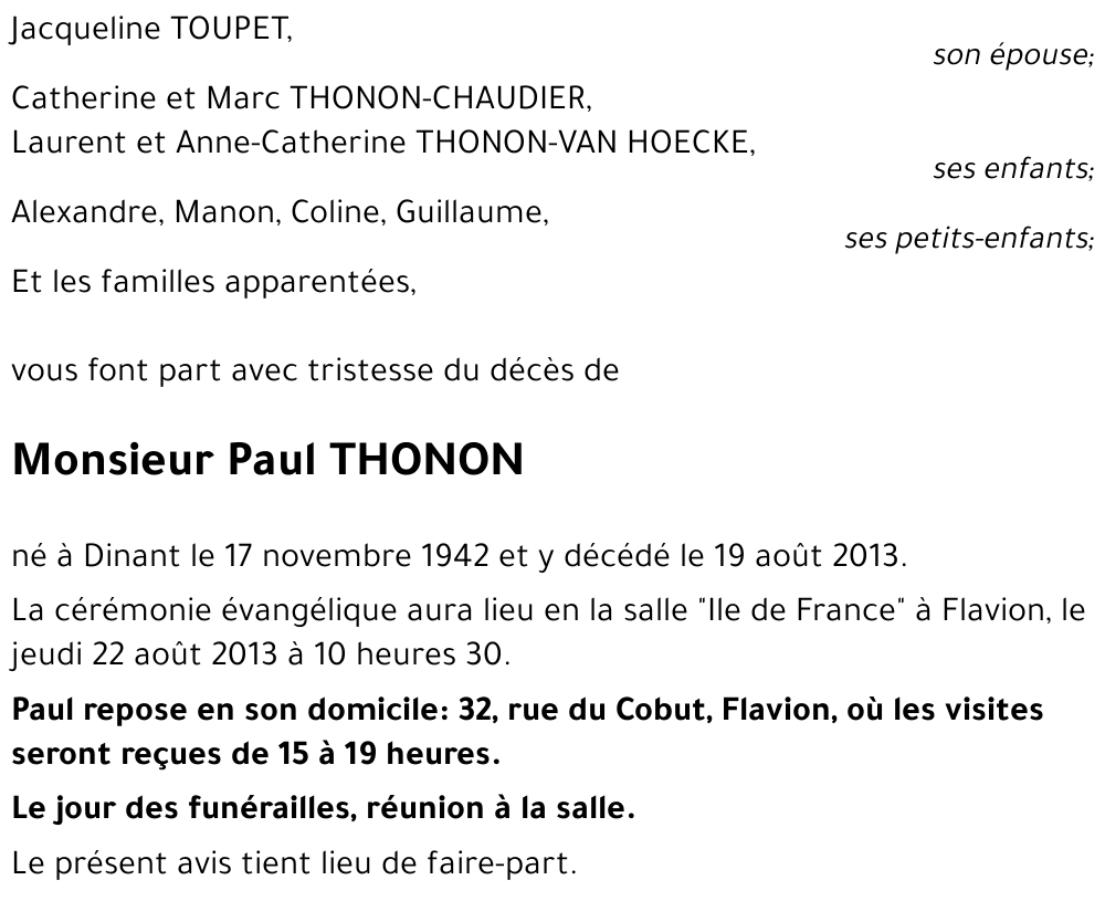 Paul THONON
