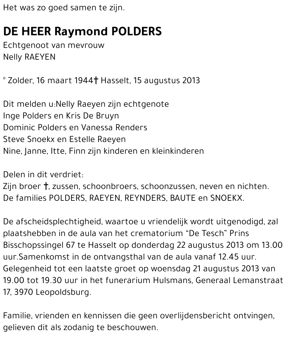 Raymond Polders