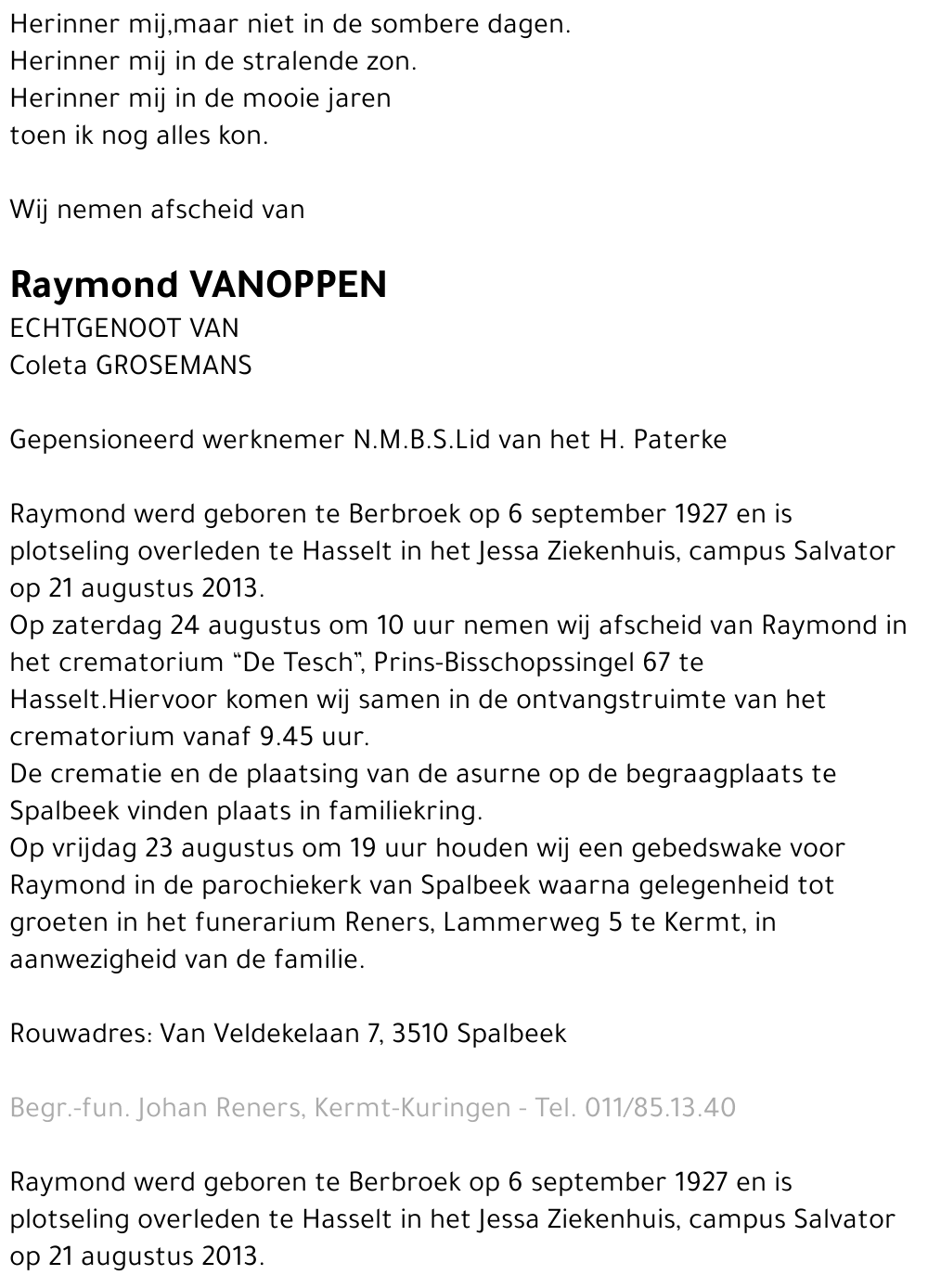 Raymond Vanoppen