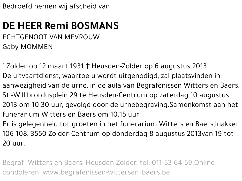 Remi Bosmans