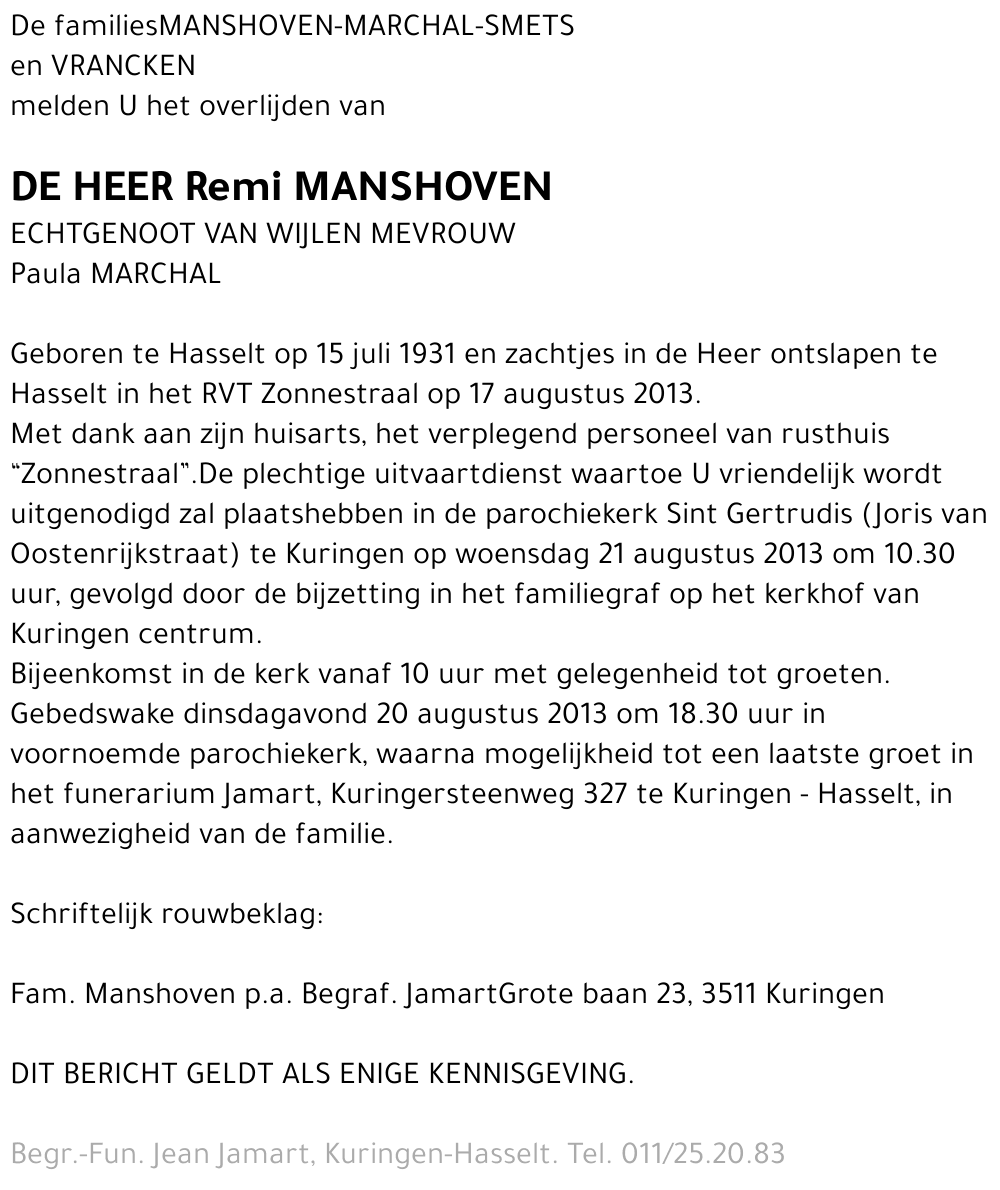 Remi Manshoven