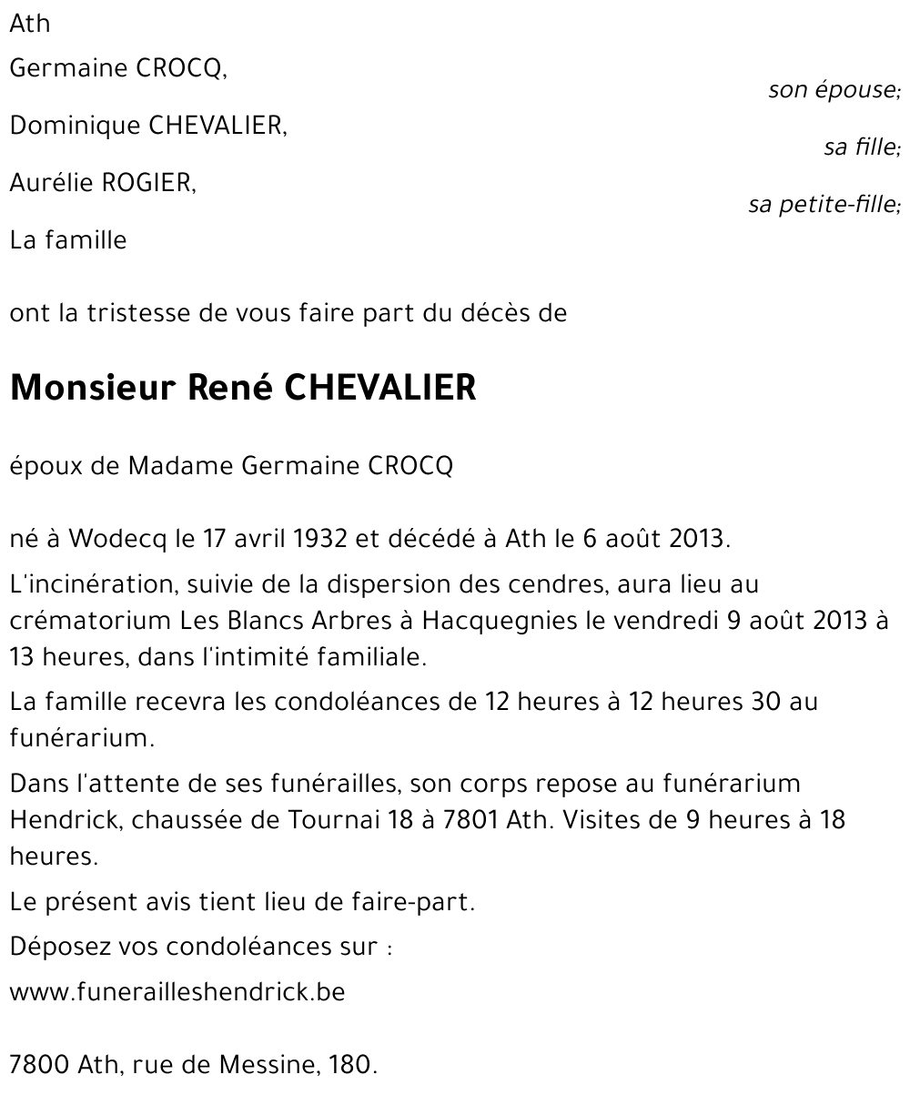 René CHEVALIER