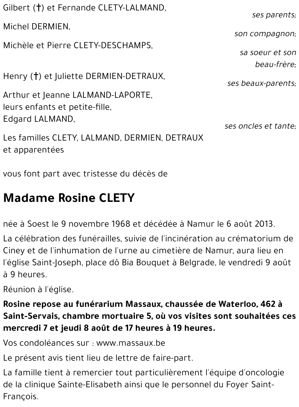 Rosine CLETY
