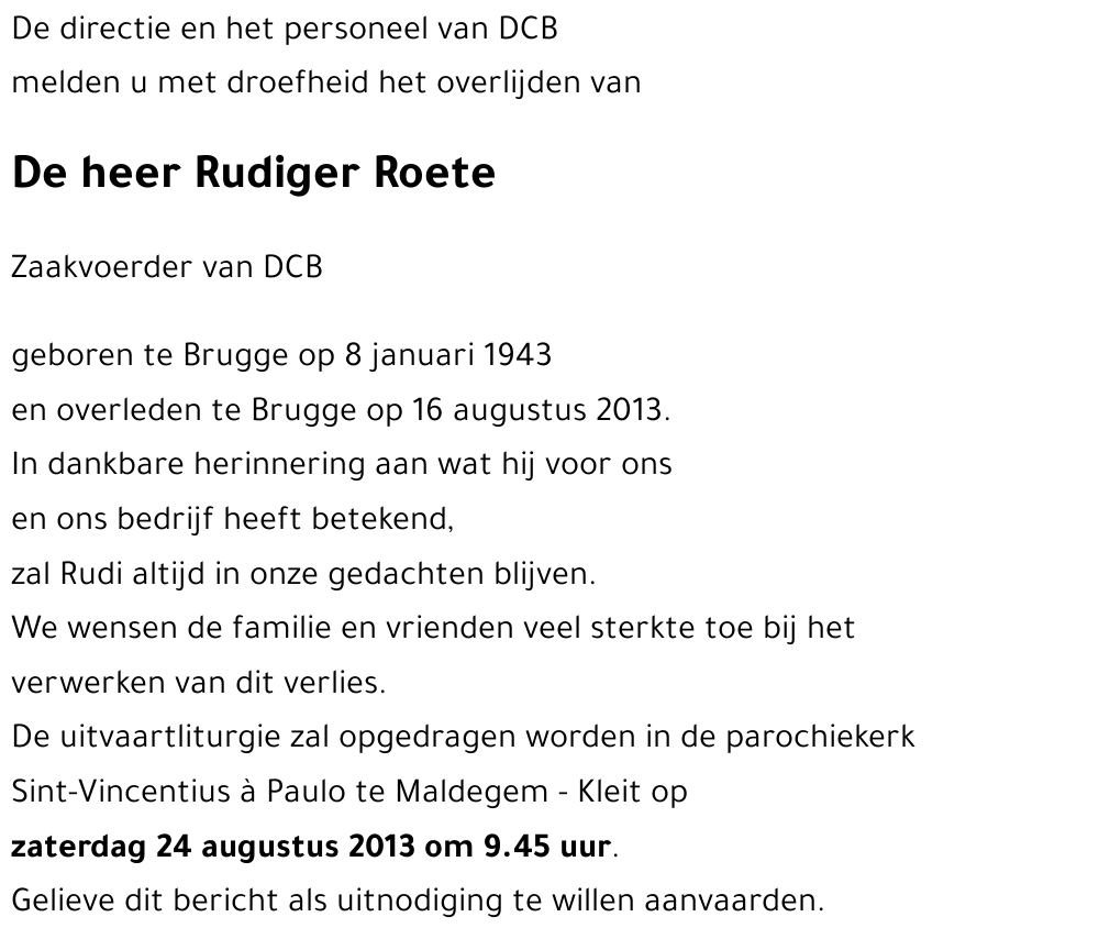 Rudiger Roete