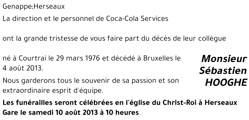 Sébastien HOOGHE