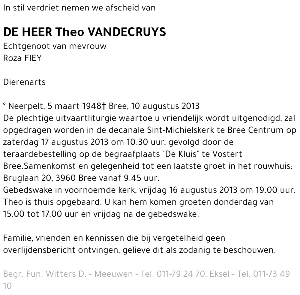 Theo Vandecruys