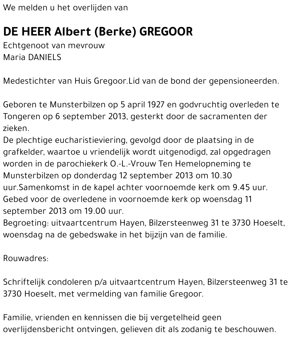 Albert Gregoor