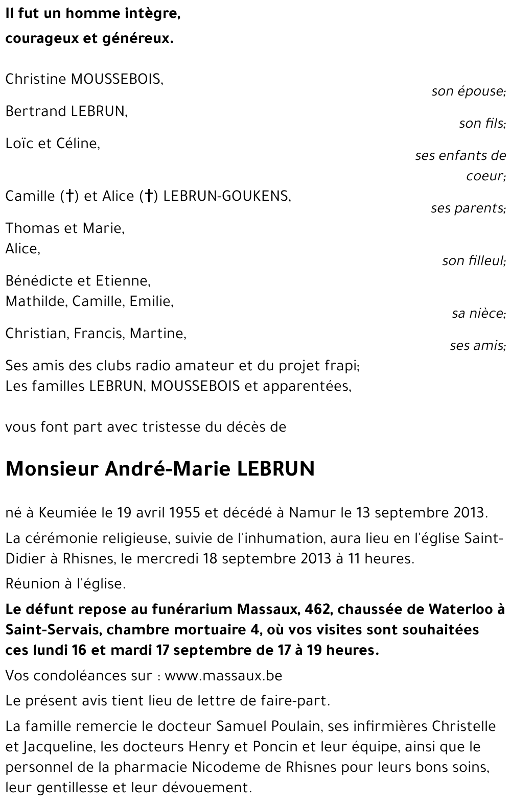 André-Marie LEBRUN