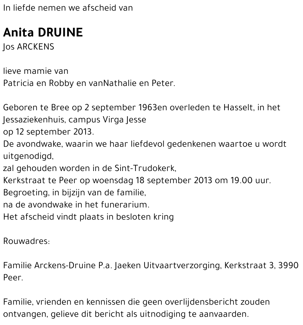 Anita DRUINE