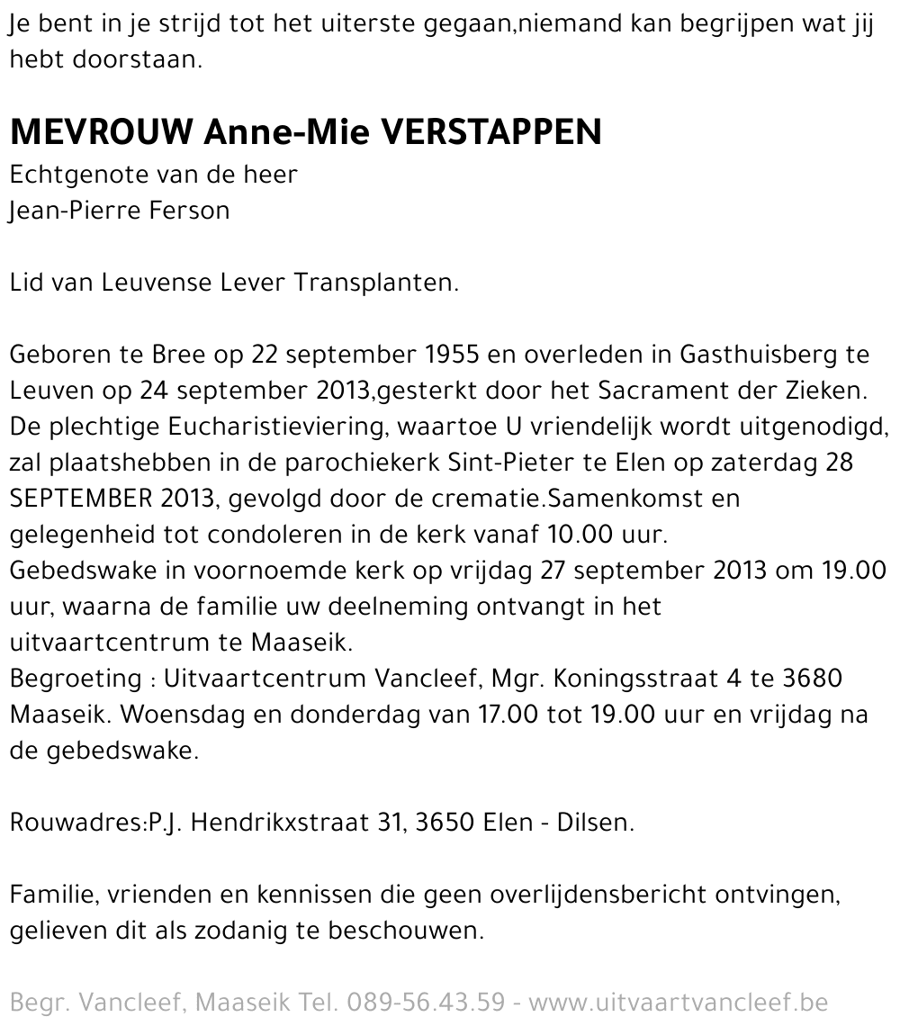 Anna Maria Verstappen