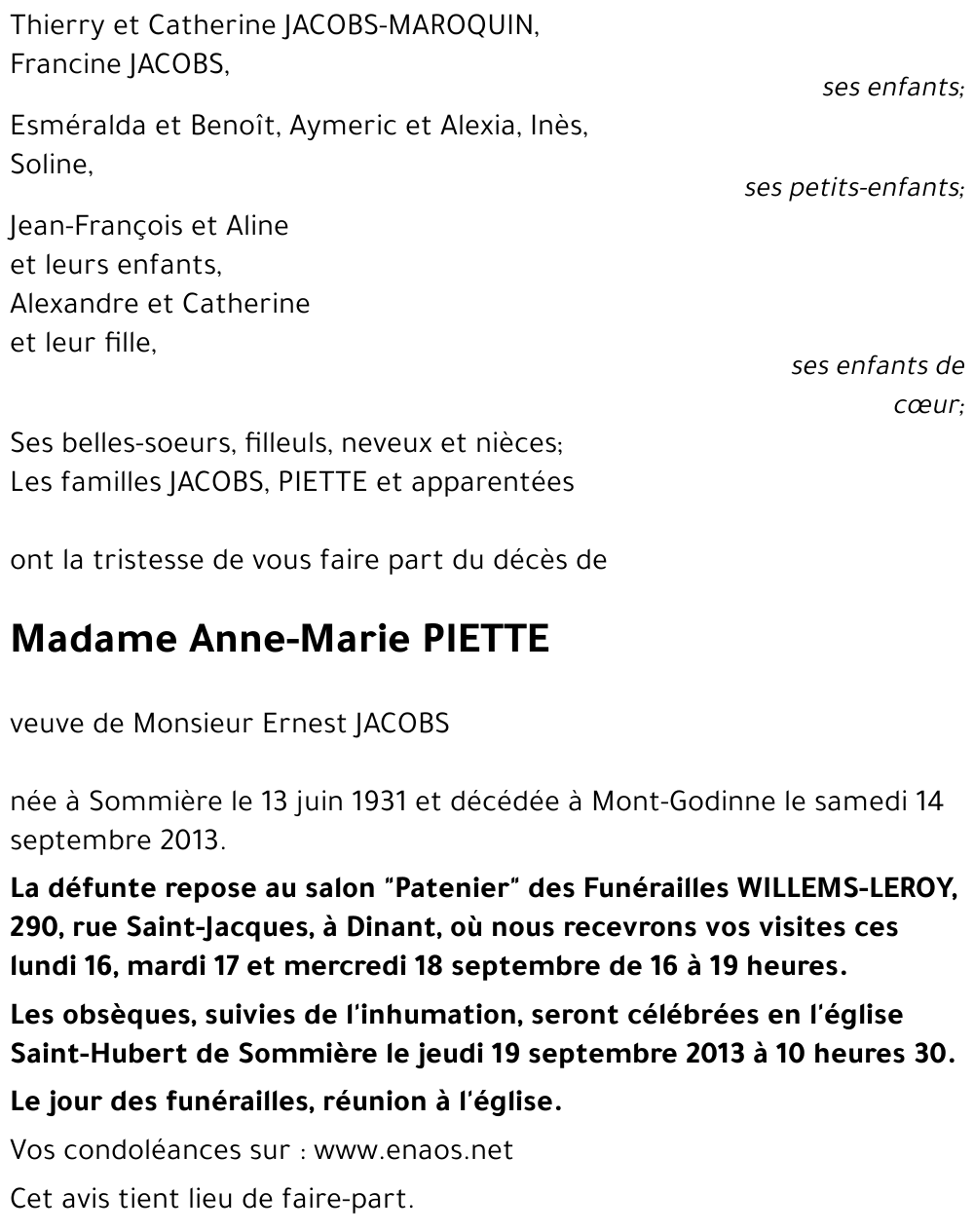 Anne-Marie PIETTE