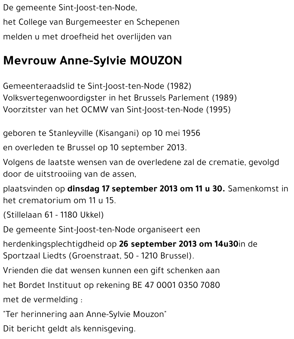 Anne Sylvie MOUZON