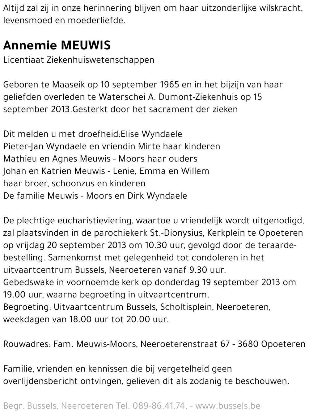 Annemie MEUWIS