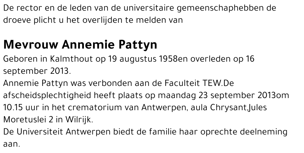 Annemie Pattyn