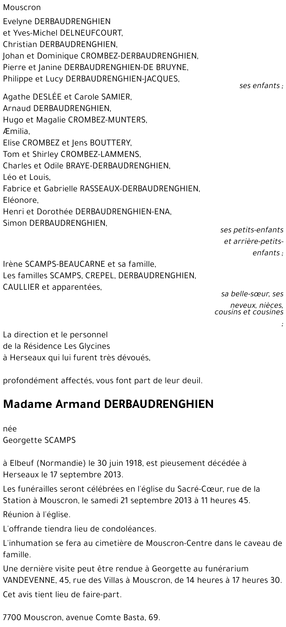 Armand DERBAUDRENGHIEN