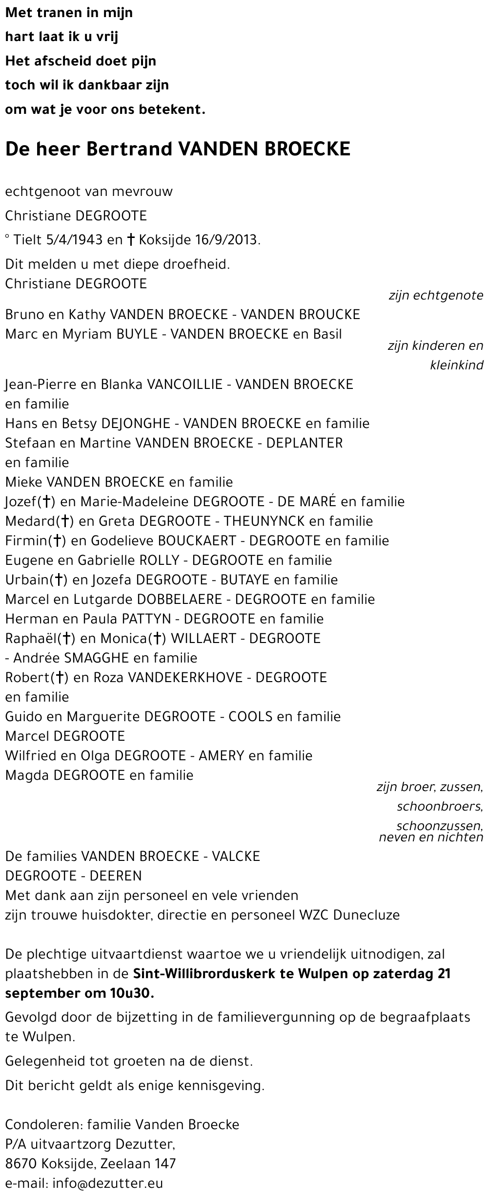 Betrand Vanden Broecke