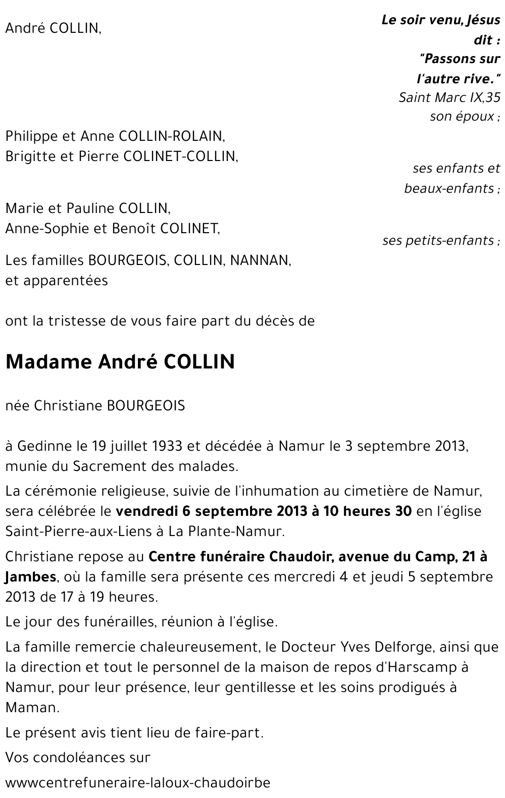 Christiane BOURGEOIS