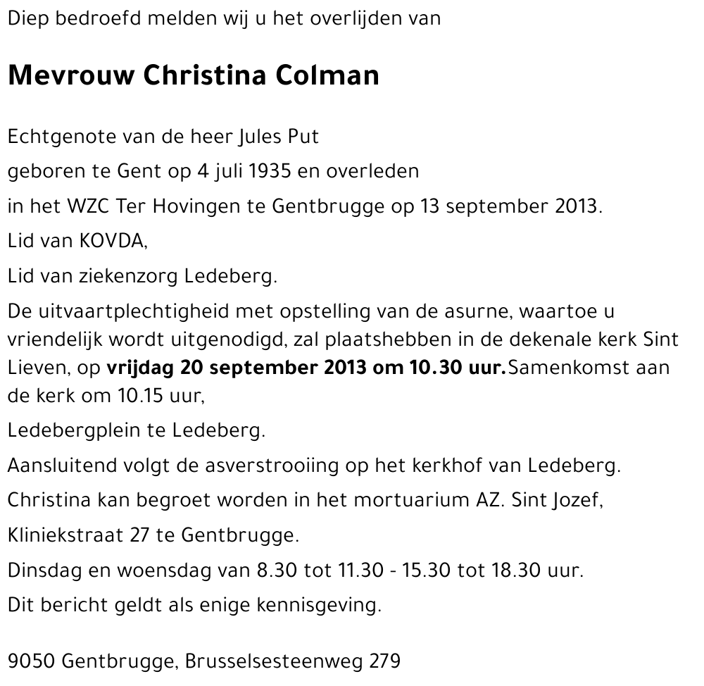 Christina Colman