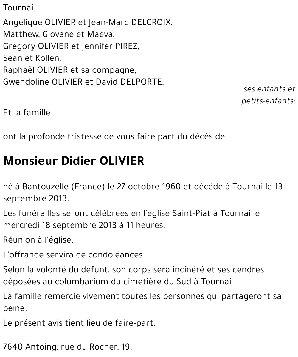 Didier OLIVIER