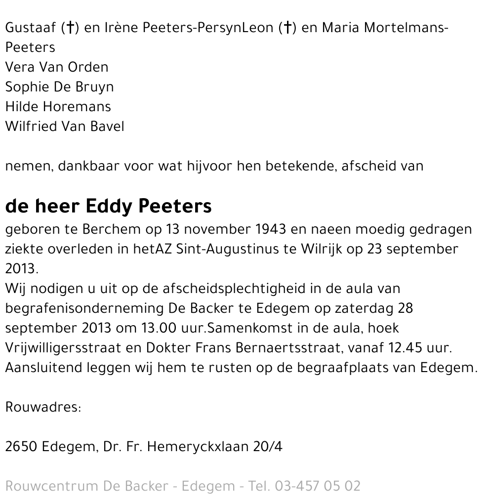 Eddy Peeters