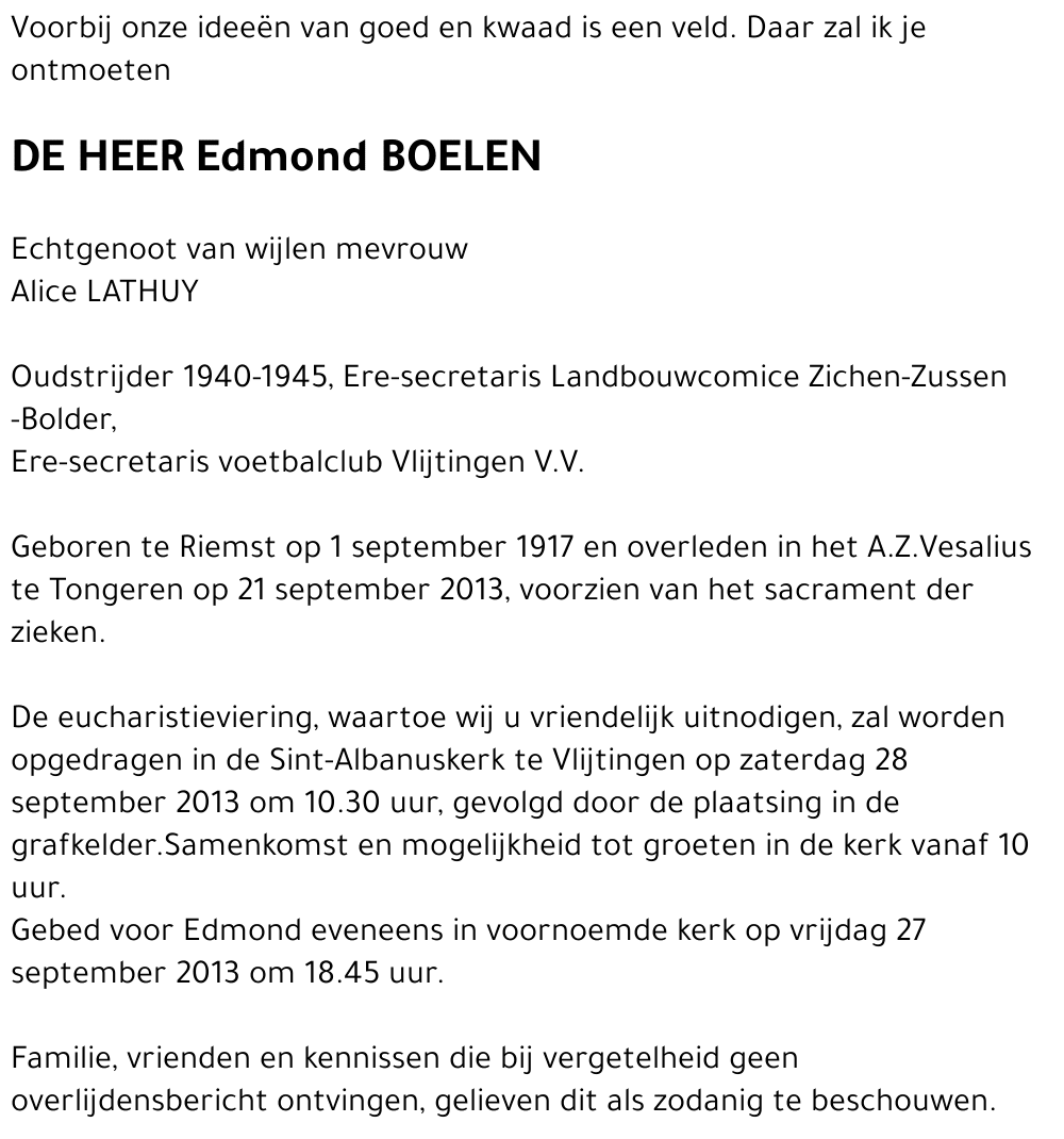 Edmond BOELEN